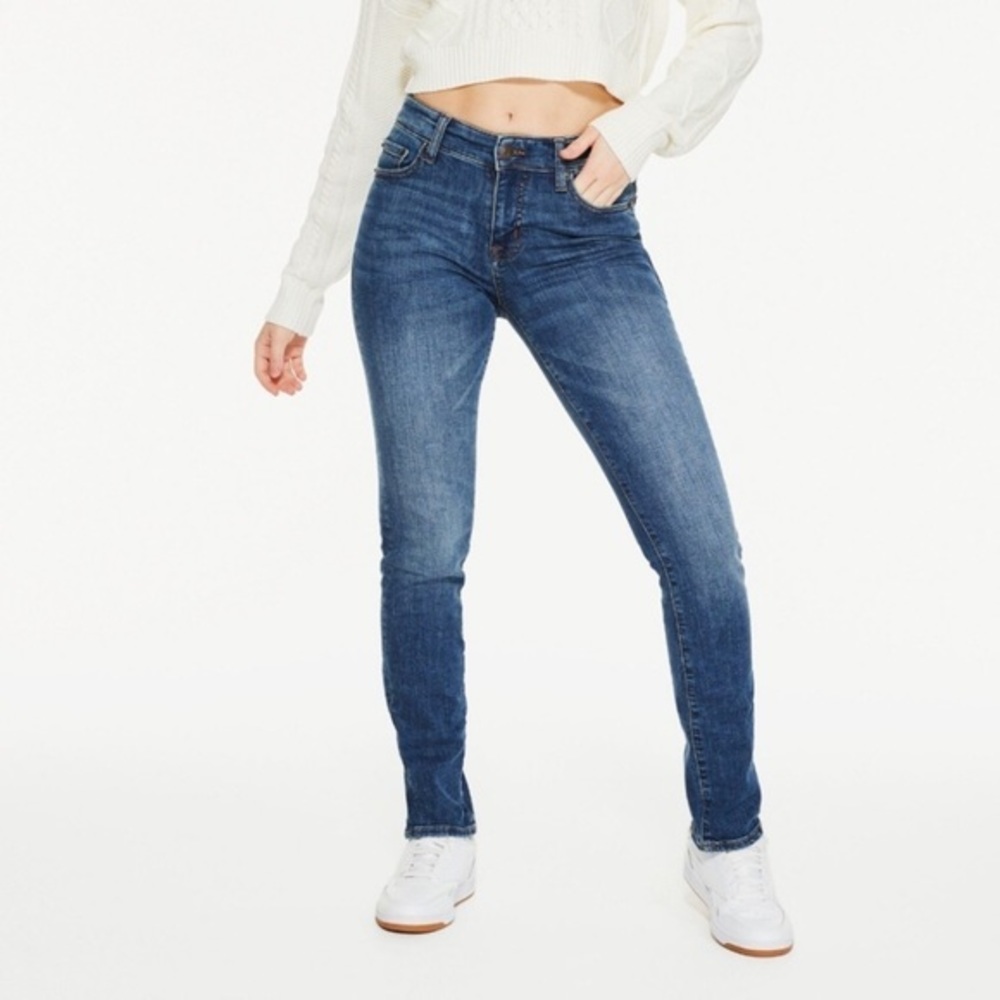 NWT Aeropostale Mid Rise Skinny Jeans Medium Wash 00